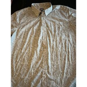 Patagonia Organic Cotton Men's Short Sleeve Button Down‎ Shirt Floral Pattern